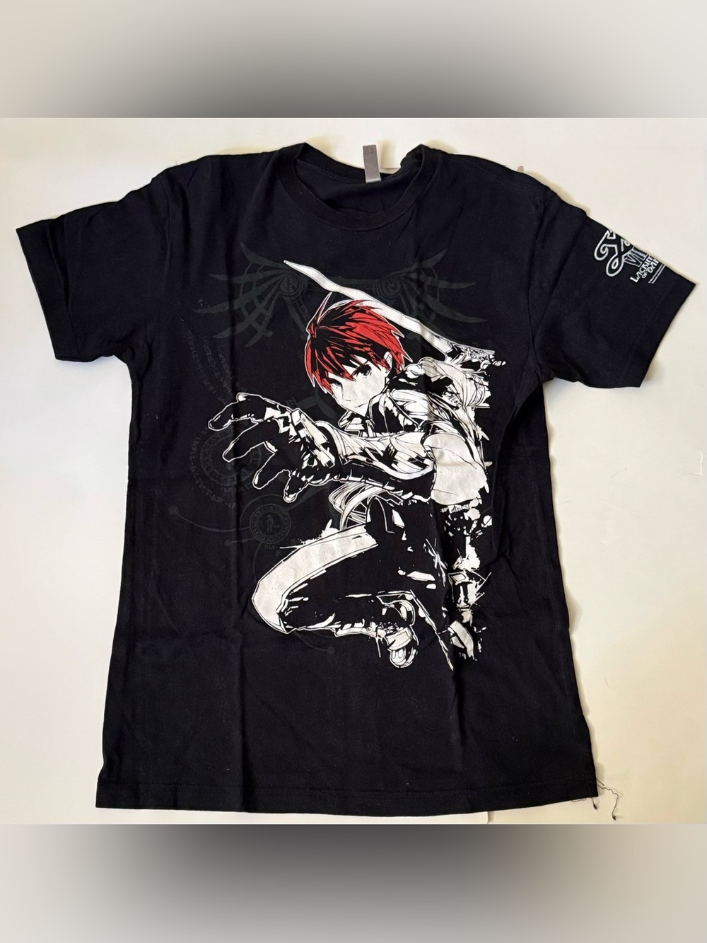 T-SHIRT CHARACTER Adol Christin VISUAL YS VIII Lacrimosa of Dana Black Size S
